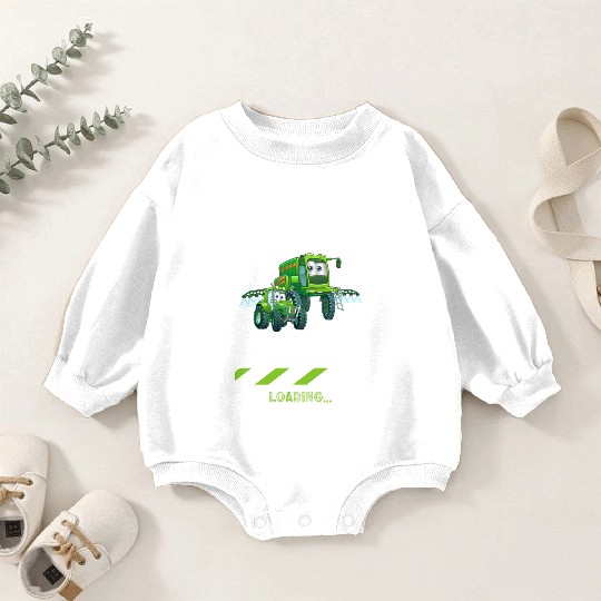 Big brother farmer tractor Baby Romper Sweatshirts