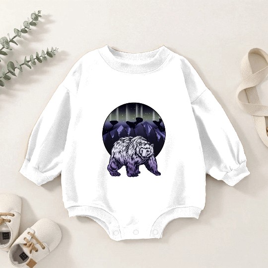 Alaska Gift USA Natur Bär Denali Grizzly Wald Baby Romper Sweatshirts