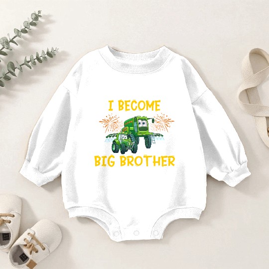Big brother farmer tractor 2023 Baby Romper Sweatshirts
