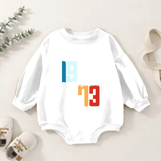 50 Years Vintage 1973 Retro 50th Birthday Baby Romper Sweatshirts