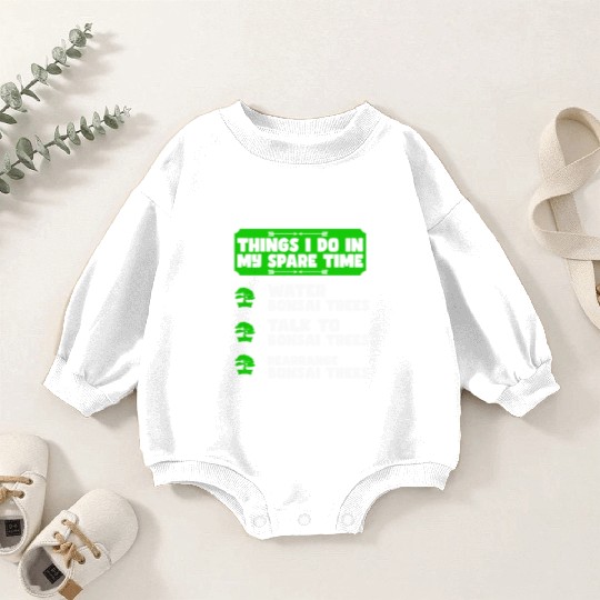 Bonsai Tree Owner Gift Bonsai Tree Gardening Baby Romper Sweatshirts
