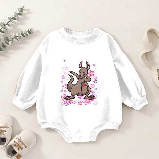 Kangaroo Australia bonded animal girls Baby Romper Sweatshirts