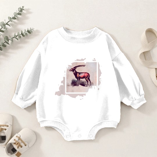 Antelope Painting Baby Romper Sweatshirts