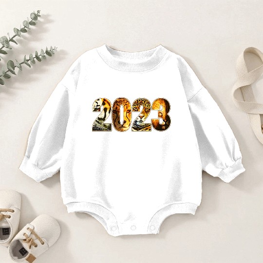 2023 WILD CAT DESIGN TIGER, CHEETAH, JAGUAR, LION Baby Romper Sweatshirts