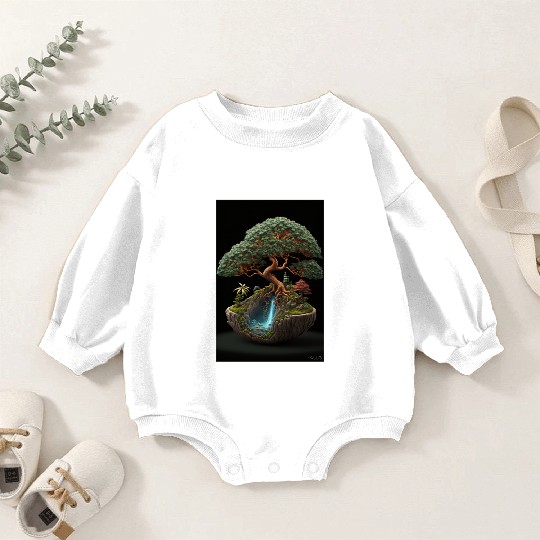Cannabonsai - Bonsai Tree, Cannabis Plant, Baby Romper Sweatshirts