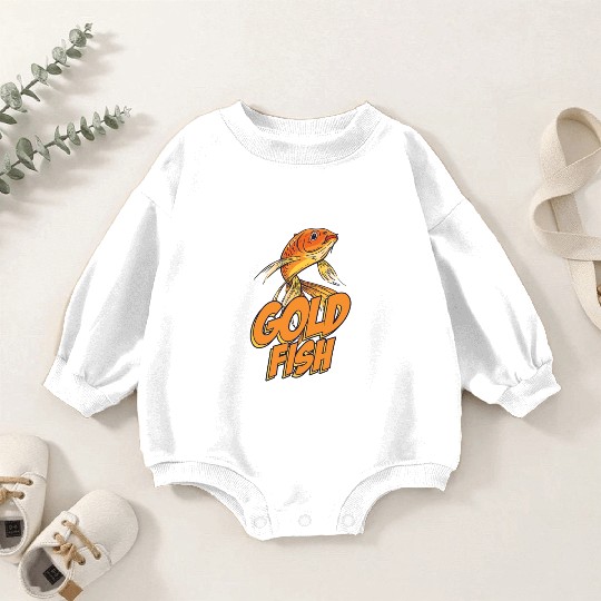 Like Goldfish And 3 People Carp Japan Aquarium Baby Romper Sweatshirts