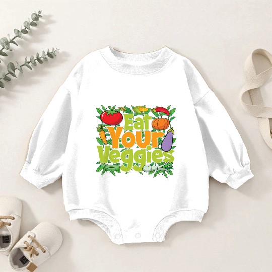 Eat Your Veggies Baby Romper Sweatshirts