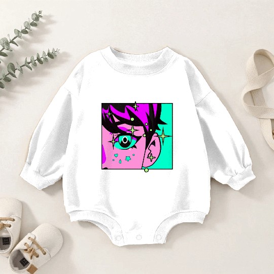 I Stay Home Because of Anime Japanese Kawaii Japan Baby Romper Sweatshirts