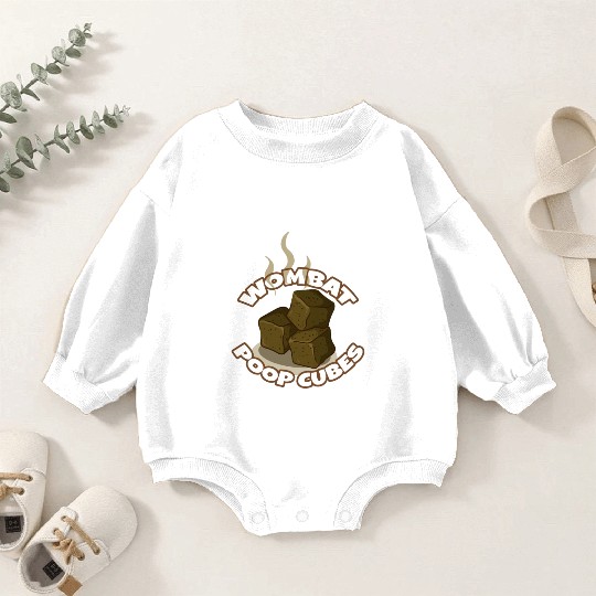 Wombat Poop Cubes Baby Romper Sweatshirts