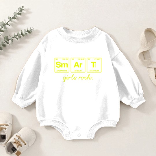 SMART GIRLS ROCK - Elements Periodic Table Baby Romper Sweatshirts