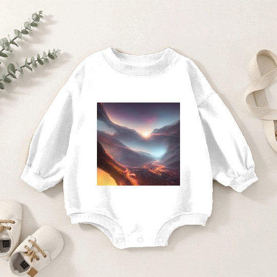 Sunrise at the Tunnel View Point Baby Romper Sweatshirts