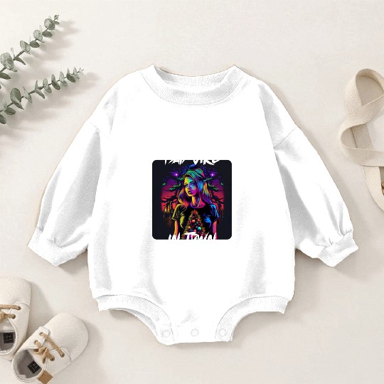 Bad girl in Town 4 Baby Romper Sweatshirts