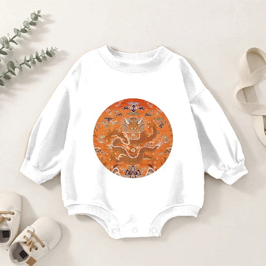 Chinese dragon fabric Baby Romper Sweatshirts