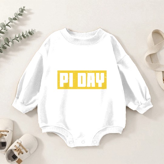 Funny Pie on Pi Day Baby Romper Sweatshirts Math Baby Romper Sweatshirts for Pi Day 3 14