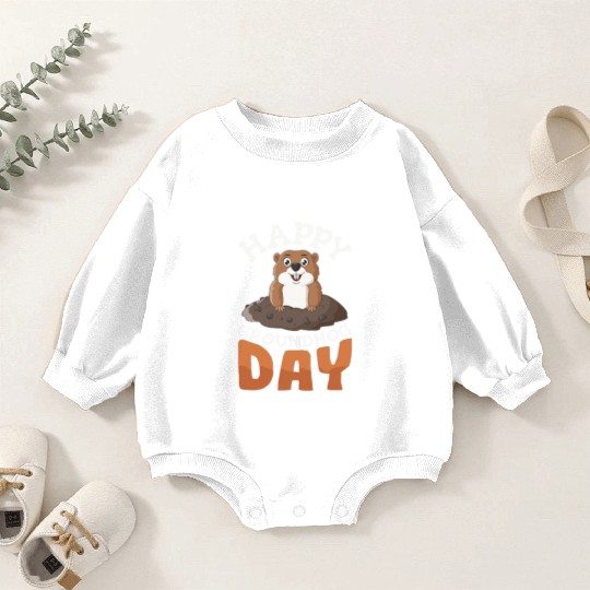Happy Groundhog Day Baby Romper Sweatshirts Groundhogs Lovers
