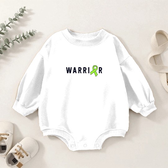 Warrior Lime Green Awareness Ribbon Lyme Disease Baby Romper Sweatshirts