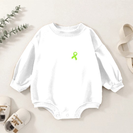 Warrior Lime Green Awareness Ribbon Lyme Disease Baby Romper Sweatshirts