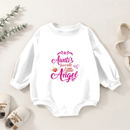 Aunti's Favorite Little Angel Baby Romper Sweatshirts