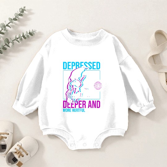 Depressed Streetwear Baby Romper Sweatshirts
