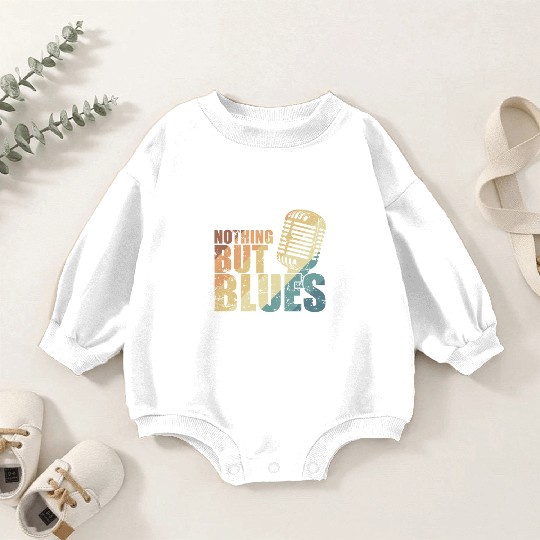 Nothing but Blues Music Trumpet Baby Romper Sweatshirts