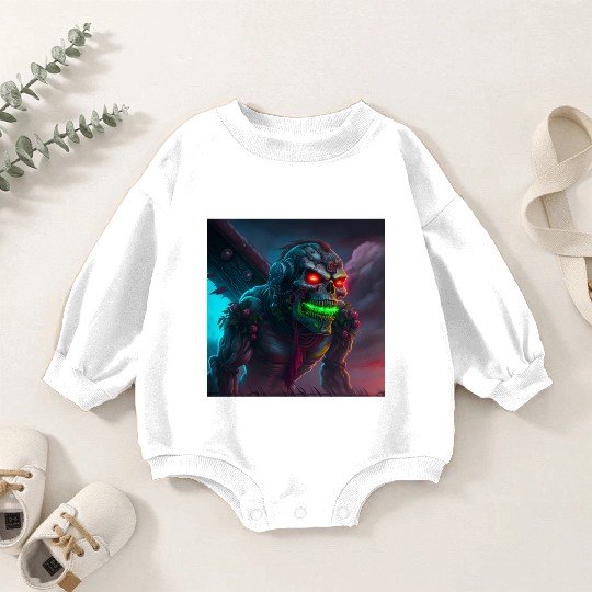 ZOMBIE IRON MAIDEN (version 15) Baby Romper Sweatshirts