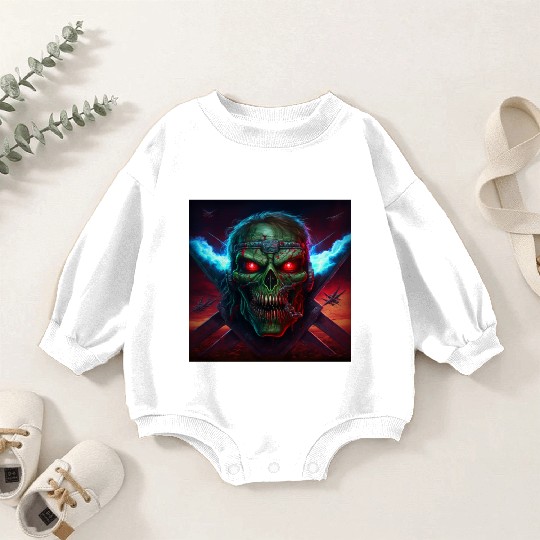 ZOMBIE IRON MAIDEN (version 14) Baby Romper Sweatshirts