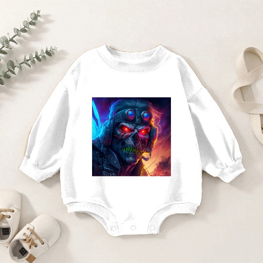 ZOMBIE IRON MAIDEN (version 9) Baby Romper Sweatshirts