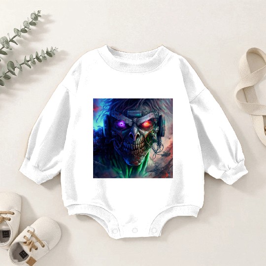 ZOMBIE IRON MAIDEN (version 12) Baby Romper Sweatshirts