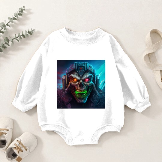 ZOMBIE IRON MAIDEN (version 8) Baby Romper Sweatshirts