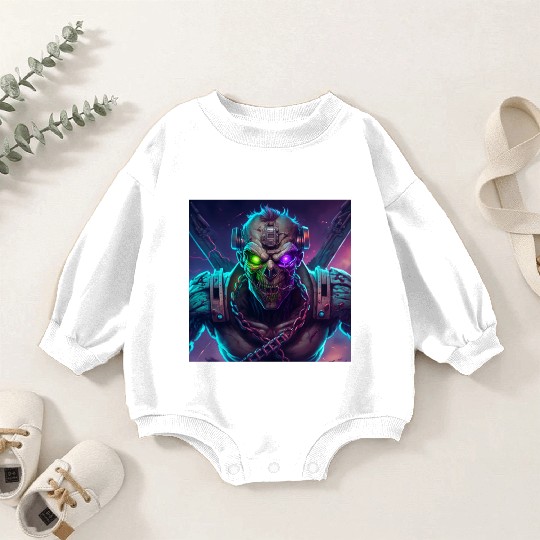 ZOMBIE IRON MAIDEN (Version 10) Baby Romper Sweatshirts