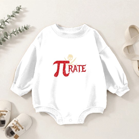 Awesome Pirate Pi Math Holiday Mathematics Pi Day Baby Romper Sweatshirts