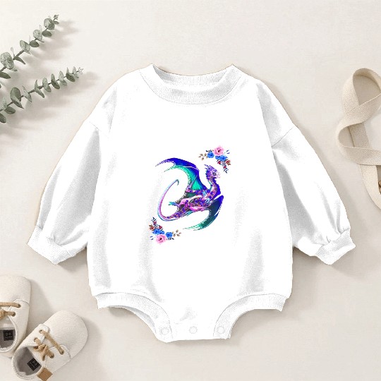 Day Of The Dead Sugar Skull Dragon Baby Romper Sweatshirts