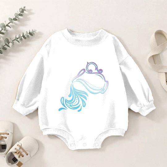 Aquarius Zodiac Air Sign Water Bearer Logo Baby Romper Sweatshirts