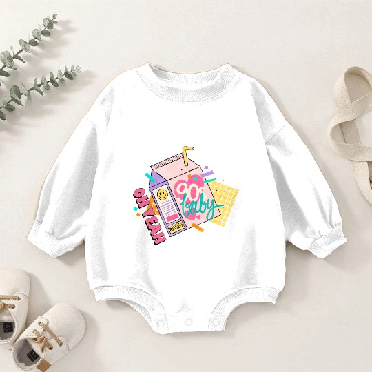 OH YEAH 90s BABY Baby Romper Sweatshirts