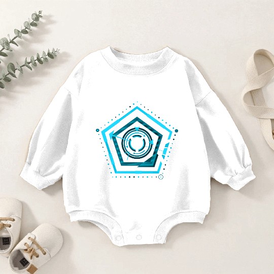 Cyberpunk teleporter 12 Baby Romper Sweatshirts