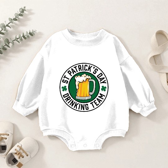 St Patricks Day Drinking Team Beer Baby Romper Sweatshirts