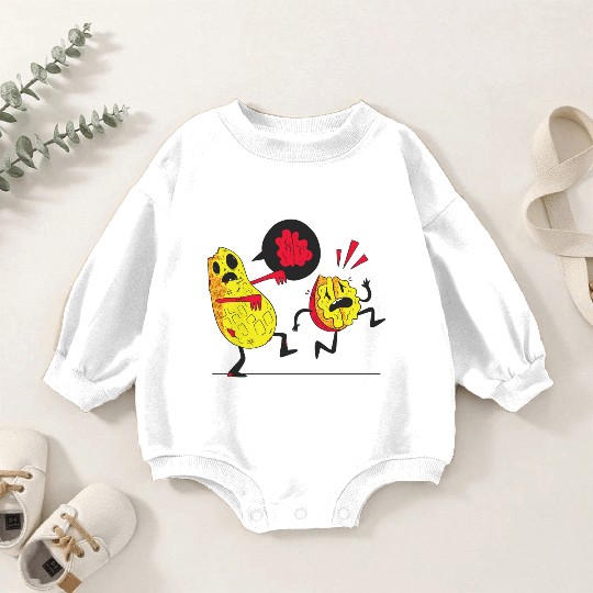 Zombie avocados walking Zombie avocados walking in Baby Romper Sweatshirts
