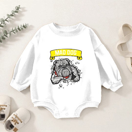Mad Dog - Pitpull Lover Baby Romper Sweatshirts