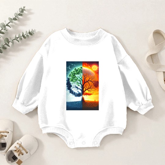 The Tree of Life Summer to Winter Baby Romper Sweatshirts