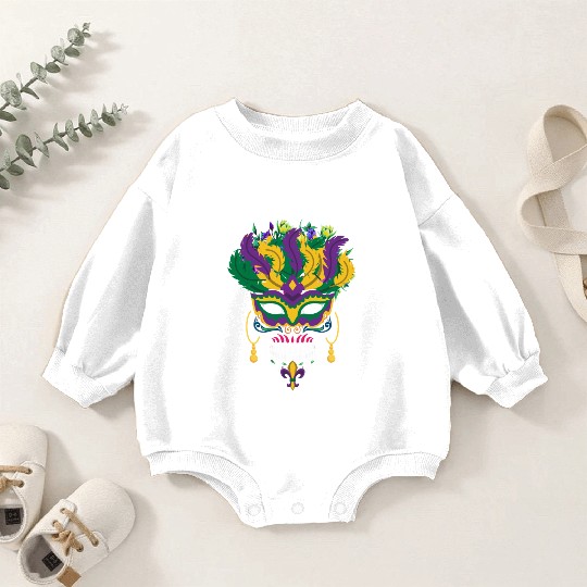 Mardi Gras Costume Dia De Los Muertos Flower Sugar Baby Romper Sweatshirts