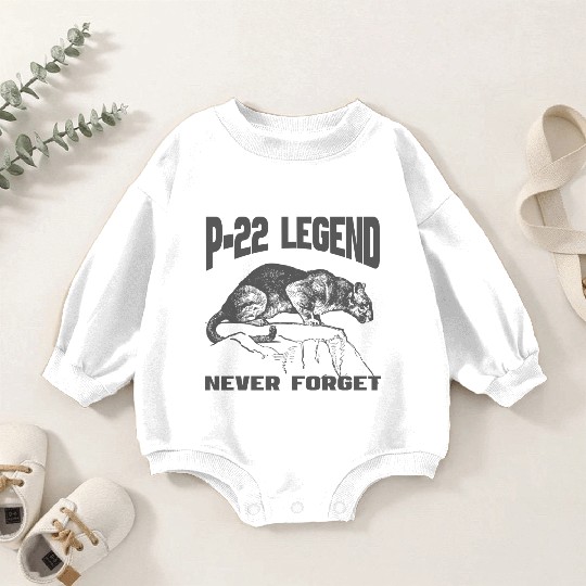 P22 MOUNTAIN LION SILVER LAKE NEVER FORGET Baby Romper Sweatshirts