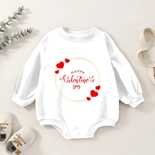 valentine | valentines day | happy valentines day Baby Romper Sweatshirts