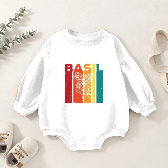 Basil Design Herb Lover Baby Romper Sweatshirts