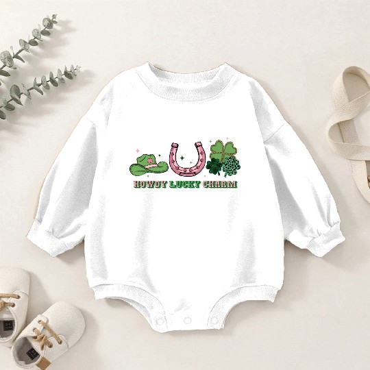 Howdy lucky charm Baby Romper Sweatshirts