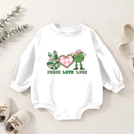 Peace Love Luck Baby Romper Sweatshirts