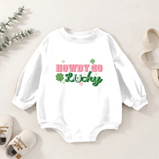 Howdy Lucky Charm Baby Romper Sweatshirts