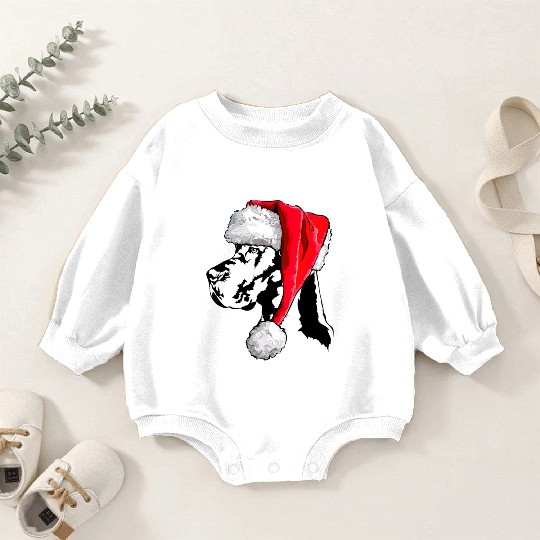 Santa Great Dane Dog Christmas Wilsigns Baby Romper Sweatshirts