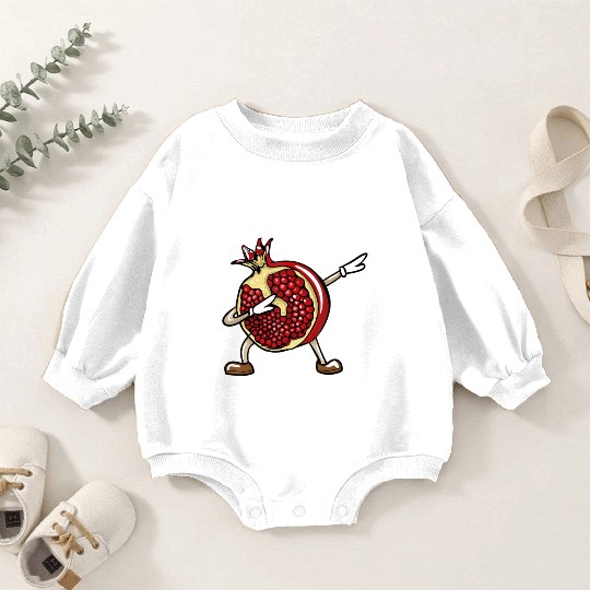Funny Dabbing Pomegranate Lover Fruit Love Baby Romper Sweatshirts