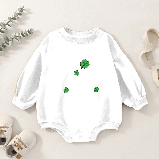 One Lucky Dog Mom Funny St Patricks day Baby Romper Sweatshirts