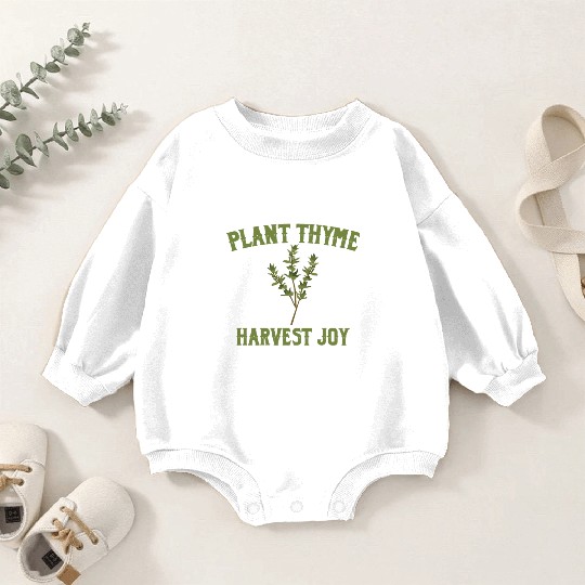 Plant Thyme Harvest Joy Baby Romper Sweatshirts
